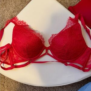 Strappy lace bra